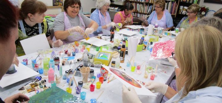Reminder: Acrylic Pouring Introduction Workshop – Saturday – 22nd February