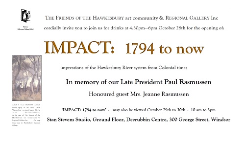 FOHacaRG ‘Impact – The Hawkesbury River’ Exhibition