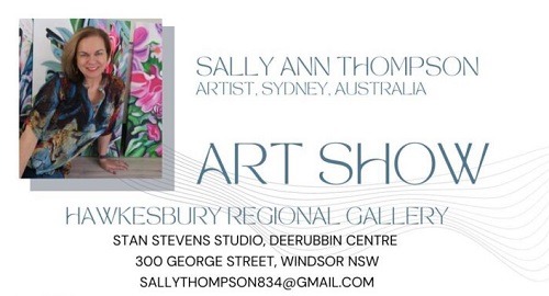 Sally Thompson Art Show ‘Ephemeral’, 27th – 28th Jan 2023
