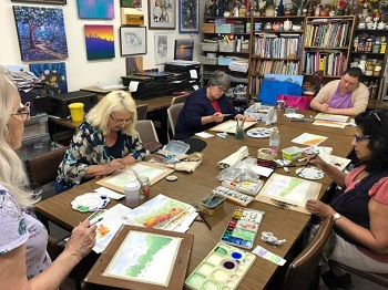 watercolour painting class