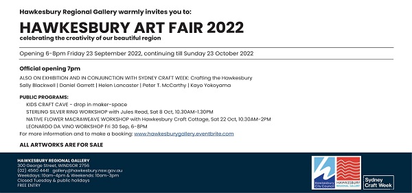 The Hawkesbury Art Fair is on again!