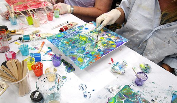 Reminder: Acrylic Pouring Introduction Workshop – Saturday, 6th March 2021